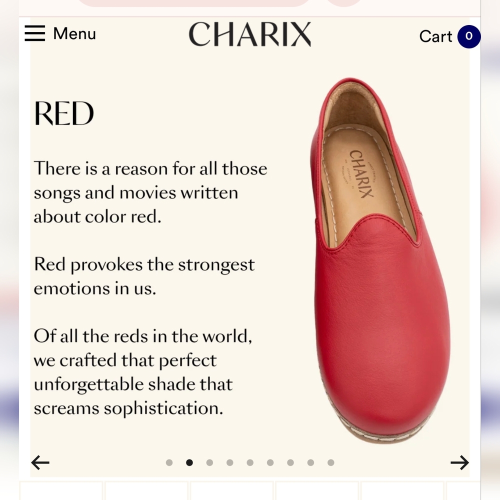Charix Red Slip On Shoes Excellent Condition - Picture 9 of 15